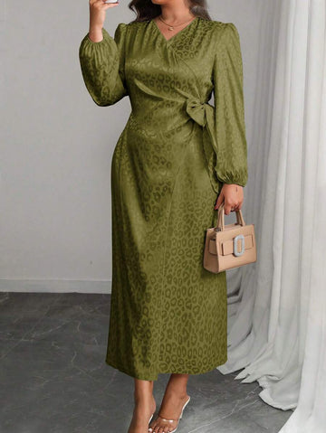 Embrace your wild side this fall with our stunning leopard print wrap dress. Designed for the modern woman who refuses to compromise on style, this chic piece features a flattering V-neckline and adjustable wrap silhouette that celebrates every curve. The timeless leopard pattern adds instant sophistication to your wardrobe, while the comfortable fit keeps you feeling confident all day long. Perfect for dressing up or down, this versatile essential transitions seamlessly from office to evening. Make a bold 