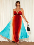 Get ready to turn heads on your summer getaway with this chic plus size ombre maxi dress. Its playful backless and hollow-out design offers a breezy, flirty vibe perfect for warm days and balmy nights. The flowing ombre fabric adds a splash of color that moves beautifully as you stroll, making it a fun and comfortable choice for casual vacation moments. Embrace effortless style and dazzling confidence wherever your adventures take you!