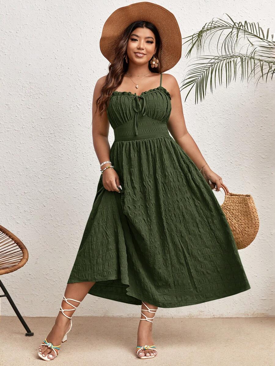 Embrace summer in style with this effortless plus-size dress that proves minimalism is anything but boring. Crafted in a clean, solid hue, it's your go-to piece for everything from casual coffee dates to breezy evening strolls. The relaxed silhouette flatters every curve while keeping you cool and comfortable when the heat rises. Pair it with sneakers for laid-back vibes or dress it up with sandals and jewelry for instant sophistication. Simple never looked so chic.