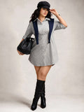 Step into the office with a dash of flair in this Chic Plus Size Striped Long Sleeve Button-Down Shirt Dress. Its playful stripes and flattering fit make dressing for work an effortless pleasure. Button down for a polished look or leave a few undone to let your personality shine through—either way, comfort and style go hand in hand all day long.
