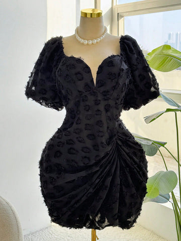 Step out in style with this Chic Plus Size V-Neck Pleated Dress! Its woven texture adds a touch of elegance, while the flattering V-neck and playful pleats make it your go-to for any occasion. Comfortable and effortlessly chic, this dress is ready to turn heads wherever you go!