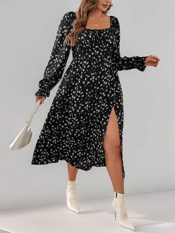 Step out with flair in this chic plus size woolen dress, featuring a playful bow detail and charming puff sleeves. Cozy yet stylish, it effortlessly blends comfort with a touch of whimsy, making every occasion a chance to show off your unique style. Perfect for those who love to make a statement without trying too hard!