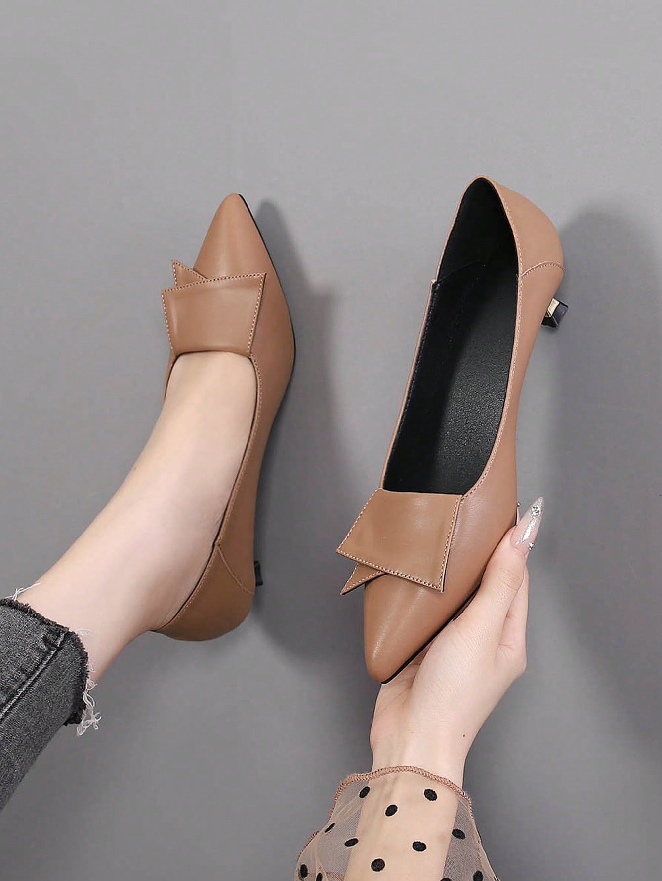 Elevate your professional style with our Chic Pointed-Toe High Heels. These versatile ankle boots offer both fashion and comfort, perfect for any business occasion. With a sleek pointed-toe design and high heel, you'll feel confident and stylish all day long. Upgrade your wardrobe with these must-have shoes.