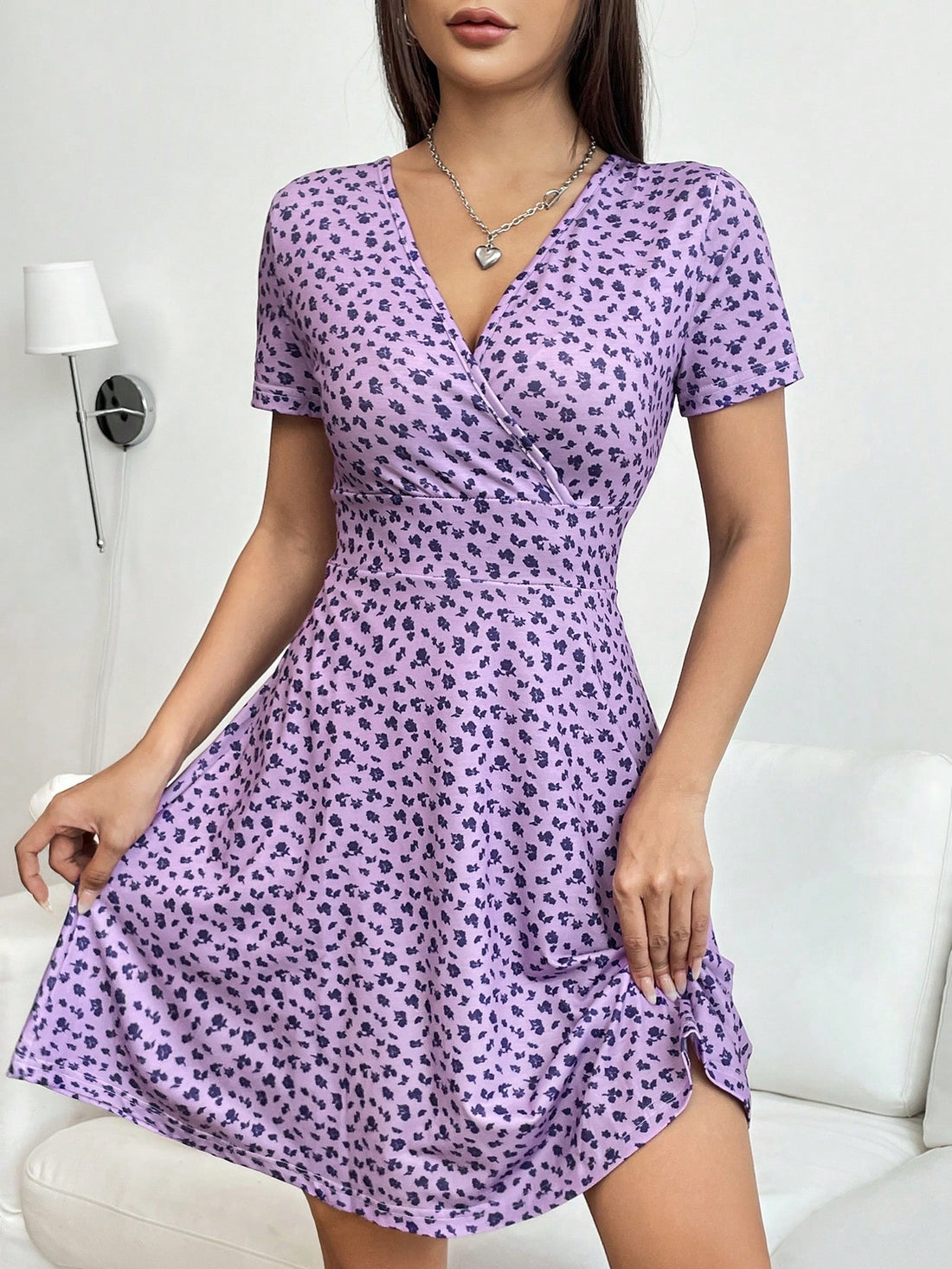 Step out in effortless spring-summer elegance with our Chic Polka Dot V-Neck Wrap Dress. The flattering wrap design and playful polka dot print will accentuate your figure and elevate your style. Perfect for any occasion, this dress is a must-have for the fashion-forward.