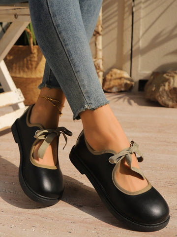 Slip into style with these chic Queenzoo Mary Jane Bow-Decor Slip-On Loafers - perfect for any skirt! With their playful bow-decor and easy slip-on design, you'll always be the perfect match for any outfit!