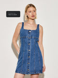 Step into summer with this playful retro-inspired mini denim dress! Featuring a charming button-front design, it effortlessly blends vintage vibes with modern flair. Perfect for sunny days and casual outings, this dress offers a flirty silhouette that’s both comfortable and stylish. Embrace easygoing chic and make every moment a little more fun in this must-have summer staple.