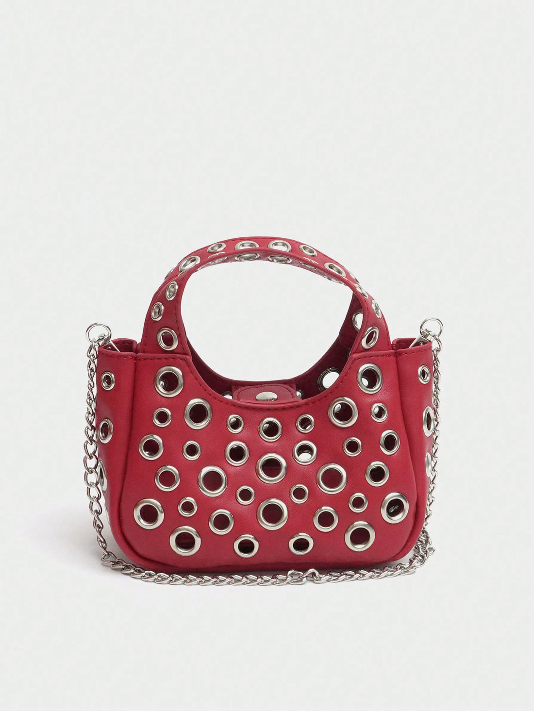 Upgrade your style with our Chic Riveted Crossbody Handbag. Made of luxurious PU leather, it features a convenient top handle and an adjustable strap for versatility. The elegant rivet design adds a touch of sophistication, making it the perfect accessory for any occasion.