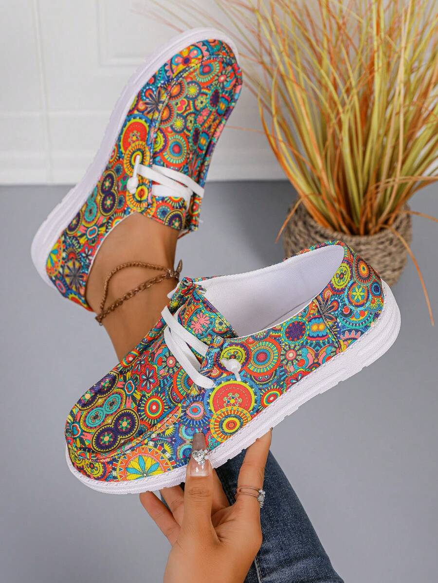 Step into spooky season with these Chic Rose Skull Flat Sneakers! Combining comfort and style, they feature a unique rose and skull design that adds a playful edge to any Halloween outfit. Perfect for all-day wear, these flats keep your feet cozy while making a bold statement. Whether you're trick-or-treating or partying, these sneakers bring fun flair to your festive look.