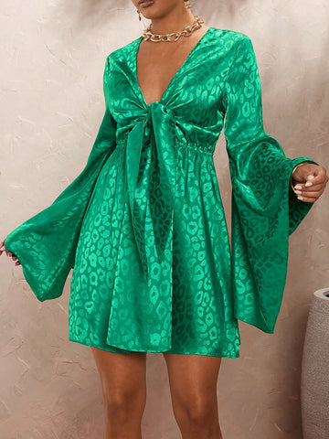 Turn heads effortlessly in this chic and sexy leopard print mini dress, perfect for holiday parties and date nights. Its bold pattern and flattering fit bring out your playful side, making every moment unforgettable. Embrace confidence and style with a dress designed to celebrate your fierce spirit.