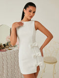 Get ready to slay in this Chic Sleeveless Bow-Detail Mini Dress for Women - perfect for spring & summer! Show off your playful and flirty side with the adorable bow-detailing and pair it with some killer heels for a business casual look that will turn heads. (Seriously, they'll be bow-ed over!)