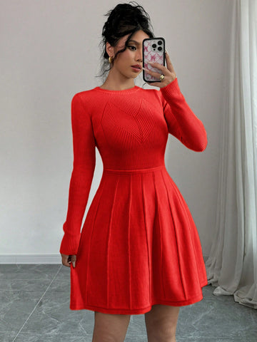 This Chic Solid Fitted A-Line Mini Dress is your perfect little black dress! Its fitted A-line silhouette complements all body types, while the solid color adds a touch of elegance. Ideal for any occasion, it's a versatile and stylish addition to your wardrobe. Say hello to your new go-to dress!