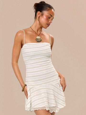 Step into summer fun with this playful striped crochet knit mini dress. Perfect for festivals or beach days, its lightweight design keeps you cool while the vibrant stripes add a splash of color to your look. Flirty and comfortable, it’s your go-to piece for sunny adventures and carefree vibes.