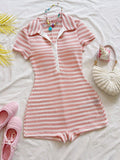 Refresh your vacation wardrobe with this Chic Striped Women's Jumpsuit, designed for effortless elegance and all-day comfort. Featuring a timeless striped pattern and a relaxed silhouette, this minimalist one-piece is perfect for beach vacations, romantic Valentine's Day getaways, and sunny weekend adventures.