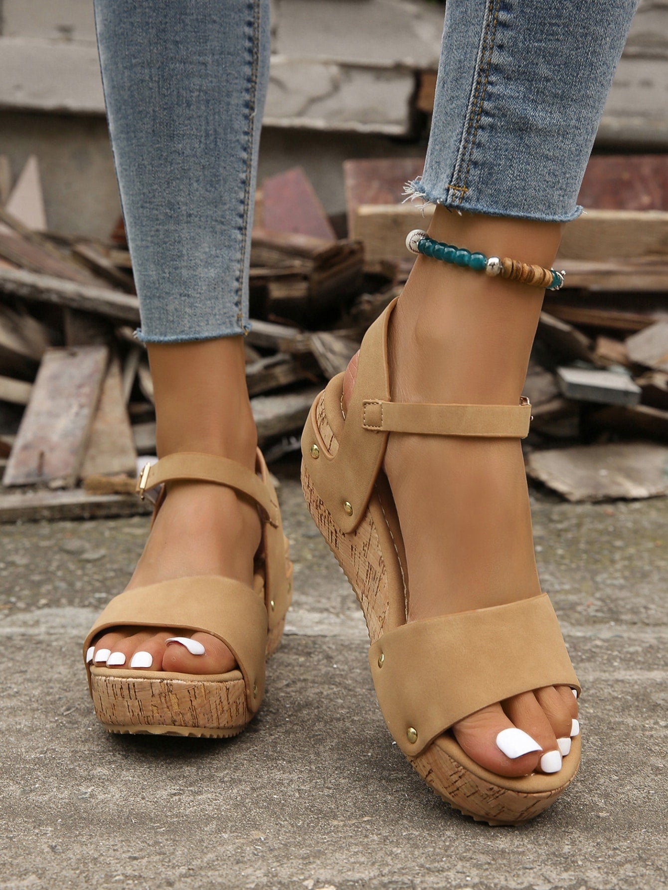Elevate your summer style with our Chic Summer Elevation sandals! These women's platform heels feature buckle straps for a secure fit, ensuring you stay stylish and comfortable all day long. Perfect for adding a touch of sass to any outfit.