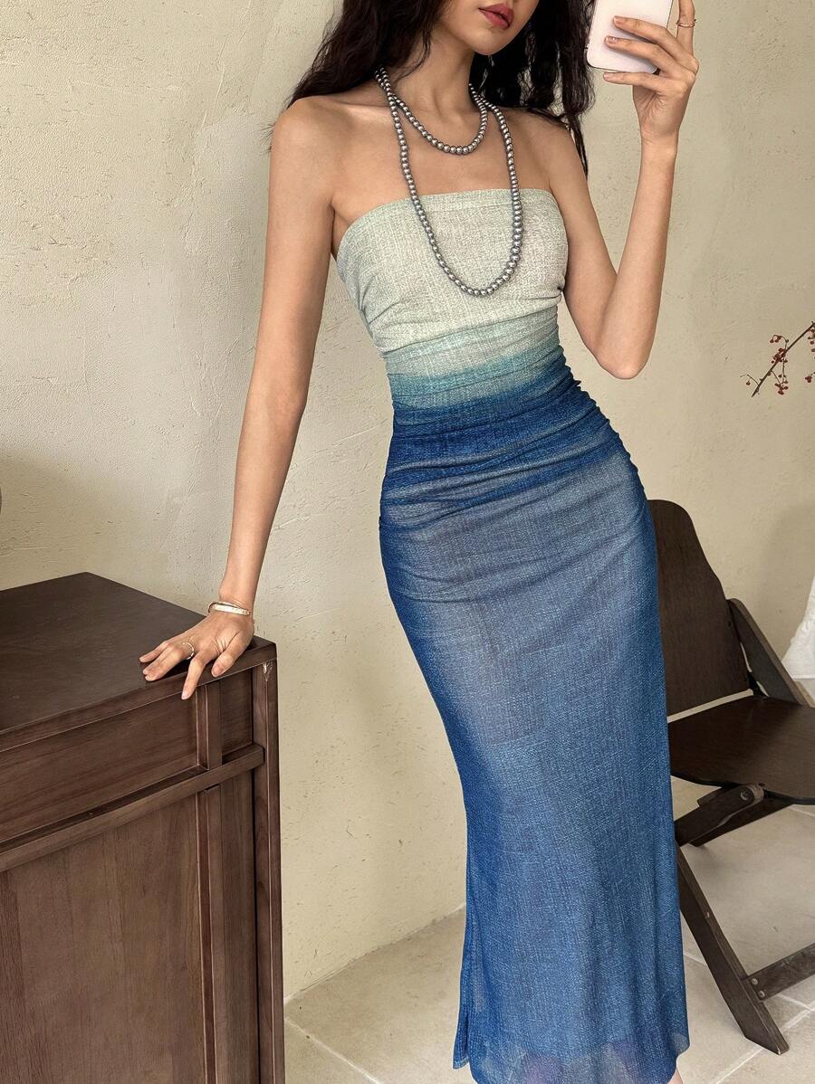 Step into sunshine with this Chic Summer Long Strapless Dress, designed to keep you cool and stylish no matter the occasion. Its flowing silhouette and strapless cut let you show off your sun-kissed shoulders while providing all-day comfort. Whether you're dancing at a garden party or strolling along the beach, this dress promises effortless elegance with a playful twist. Make every summer moment unforgettable in this must-have wardrobe essential.