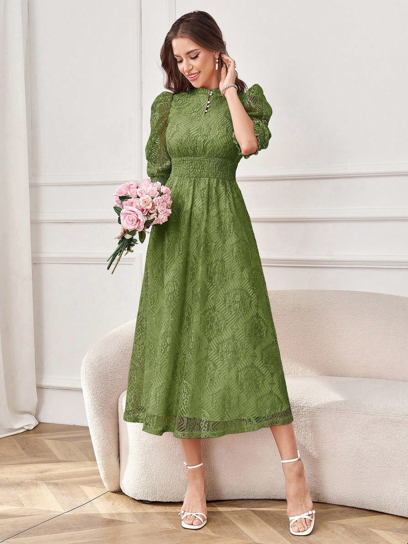 Float through summer days in this playful maxi dress that's ready for any adventure! With fluttery short sleeves and a flattering waist tie that cinches just right, this dress transitions effortlessly from daytime errands to evening cocktails. Swish, twirl, and make an entrance wherever you go – because summer fashion should be as fun as you are!