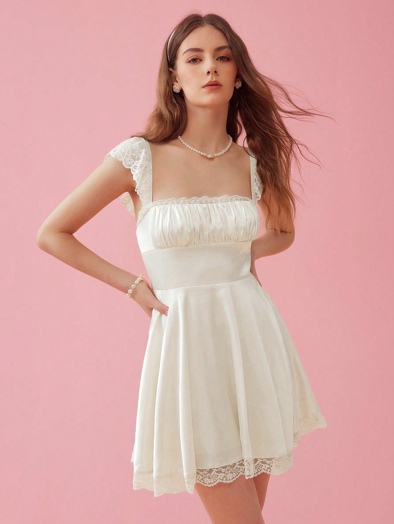 Effortlessly chic summer style awaits with this pleated spaghetti strap dress! Perfect for any occasion, this dress will keep you feeling cool and looking stylish all season long. No effort required.