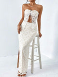 Exude Sun-Drenched Sophistication in Our Chic Summer Two-Piece Halter Lace Set!

Experience the breathtaking fusion of coastal heritage and sharp, modern architectural tailoring. This stunning lace ensemble is meticulously designed for the woman who values a high-fashion, 