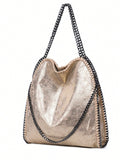 Elevate your style with our Chic Vegan Chain Shoulder Bag, the perfect accessory for any occasion. Whether you're running errands, heading to work, or going out with friends, this bag is versatile and stylish. Made with vegan materials, it's also a sustainable choice. Add this bag to your collection today and step out in confidence and eco-friendliness.
