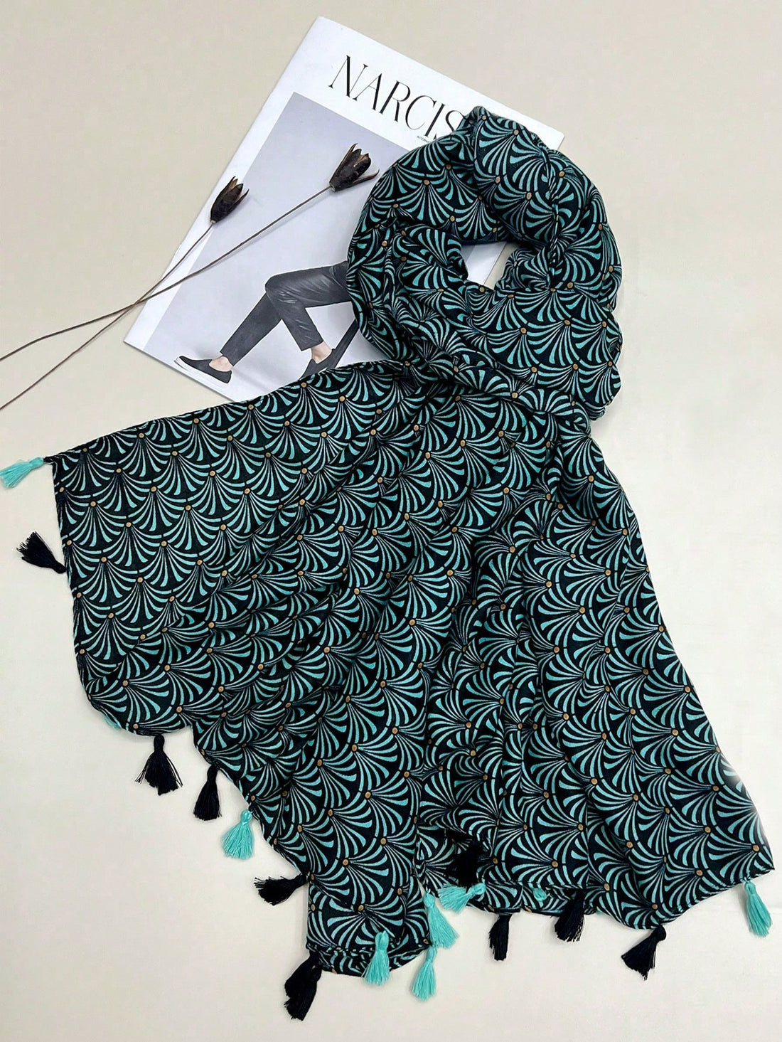 This chic silk scarf is the ultimate fashion accessory, providing both style and sun protection for any occasion. Made from luxurious silk, it adds a touch of elegance to any outfit while shielding you from harmful UV rays. Versatile and stylish, this scarf is a must-have for all fashion lovers.