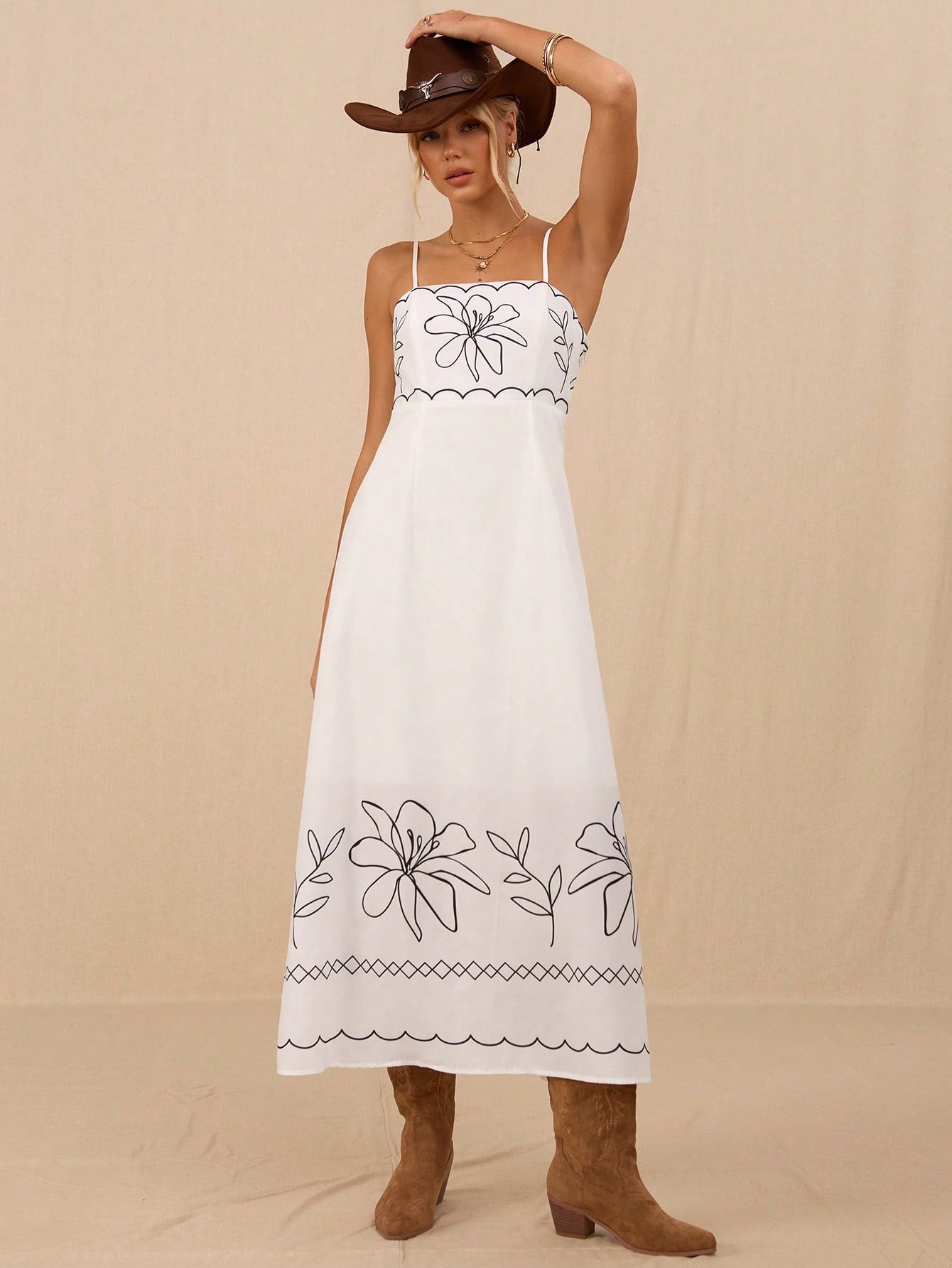 Step out in style with this chic white maxi dress that effortlessly transitions from sunny beach days to elegant evening events. Its flowing silhouette keeps you comfortable and cool, while the versatile design lets you dress it up or down with ease. Perfect for those who love a playful yet sophisticated look, this dress is your go-to for making every occasion feel special.