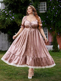 Step into timeless charm with this chic vintage French-style tea-length dress. Featuring playful puff sleeves and a delicate floral jacquard pattern, it’s designed to flatter with a drawstring waist that adds a touch of whimsy. Perfect for garden parties or casual strolls, this dress blends classic elegance with a fun, flirty vibe. Embrace your inner Parisian and let your style bloom!