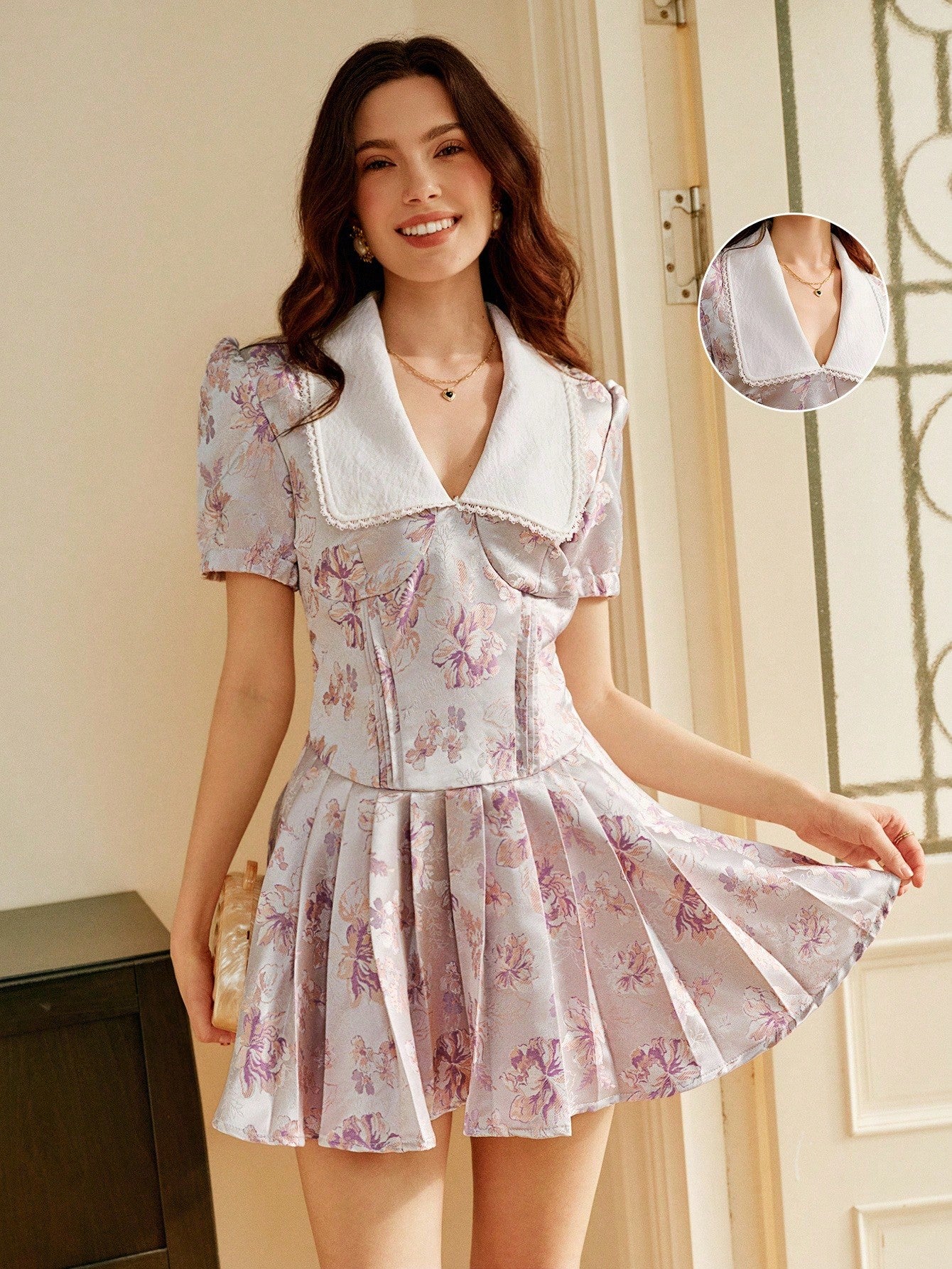 Step out in style with this Chic White Mini Dress featuring a flirty deep V-neck and charming puff sleeves. The playful bowknot waist adds a sweet touch while accentuating your silhouette. Perfect for sunny days or evening fun, this dress combines comfort with a dash of elegance to keep you looking effortlessly fabulous.