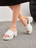 Step out in style with these chic white sandals designed for women who love a splash of fun and comfort! Perfect for graduation days, sunny summer outings, or even casual business meetings, these heels bring a playful vibe to any outfit. Their sleek white design pairs effortlessly with everything, while the comfortable fit keeps you dancing and dazzling all day long. Add a touch of whimsy to your wardrobe and let your feet do the talking!