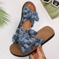 These chic women's bow slides combine effortless style with everyday summer comfort. Designed with a soft suede insole and an open-toe silhouette, they offer a relaxed feel that's easy to wear from morning errands to weekend outings.