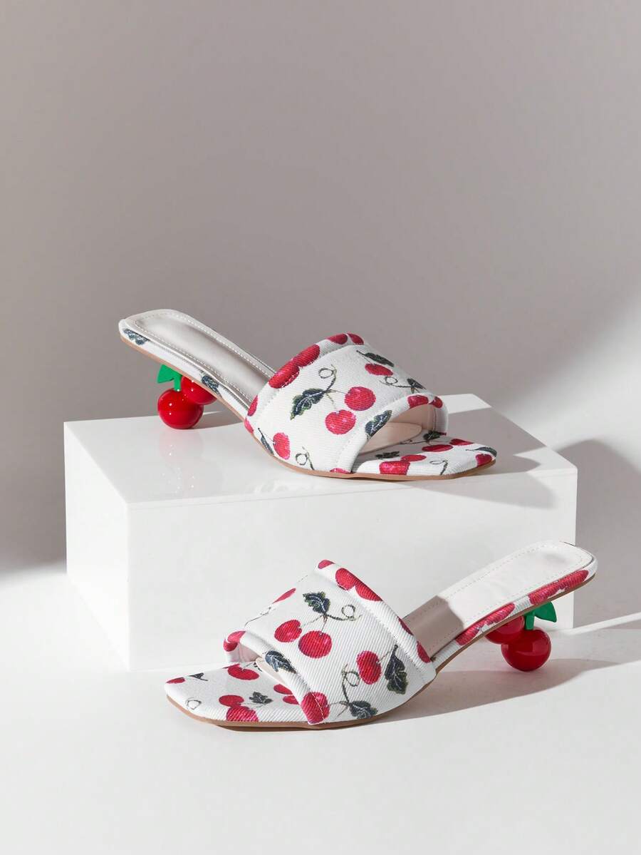 Step into summer style with these charming cherry-shaped heel sandals. Designed for the modern woman who loves playful details, these sandals combine cute aesthetics with confident elegance. The distinctive cherry silhouette adds a whimsical touch to any warm-weather outfit, while the heel provides a flattering lift and all-day comfort. Perfect for casual outings, beach trips, or evening strolls, these sandals deliver that perfect balance of fun and sophistication. 