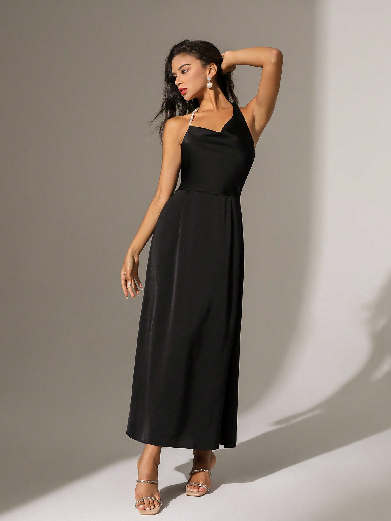 womens black dress pant Fifteen Twenty Ankle Slit Pant, L, Long Sleeve Black People 60s dress style With four pockets Size:3/L
