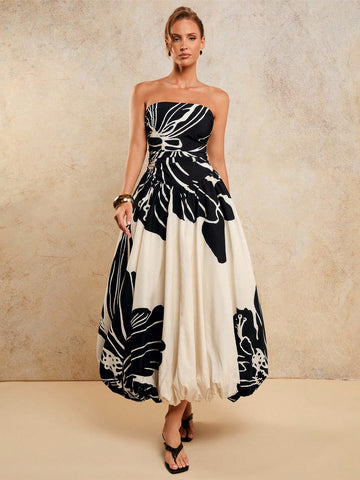 Step into the spotlight with this chic ruched printed dress designed to turn heads at any banquet, no matter the season. Its flattering ruching adds a playful twist, while the vibrant print keeps your look fresh and fun. Lightweight yet stylish, it’s your go-to dress for effortless elegance all year round.