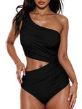 Make a splash this summer in our Chic Women's Ruffle One-Piece Swimsuit. Designed for the modern beach lover, this elegant one-piece features delicate ruffles that add feminine flair while providing flattering coverage. The high-quality fabric offers excellent stretch and durability, ensuring comfort whether you're lounging poolside or diving into the waves. Perfect for beach vacations, resort getaways, or everyday summer fun. 