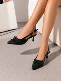 Step out in style with these Chic Women’s Slingback Kitten Heel Pumps. Featuring a sleek pointed toe and a playful buckle, they're perfect for adding a touch of fun to parties, weddings, or your next vacation getaway. The kitten heel offers just the right lift for all-day comfort while keeping you effortlessly elegant wherever you go.