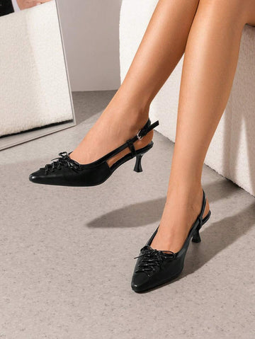 Step out in style with these Chic Women’s Slingback Kitten Heel Pumps. Featuring a sleek pointed toe and a playful buckle, they're perfect for adding a touch of fun to parties, weddings, or your next vacation getaway. The kitten heel offers just the right lift for all-day comfort while keeping you effortlessly elegant wherever you go.