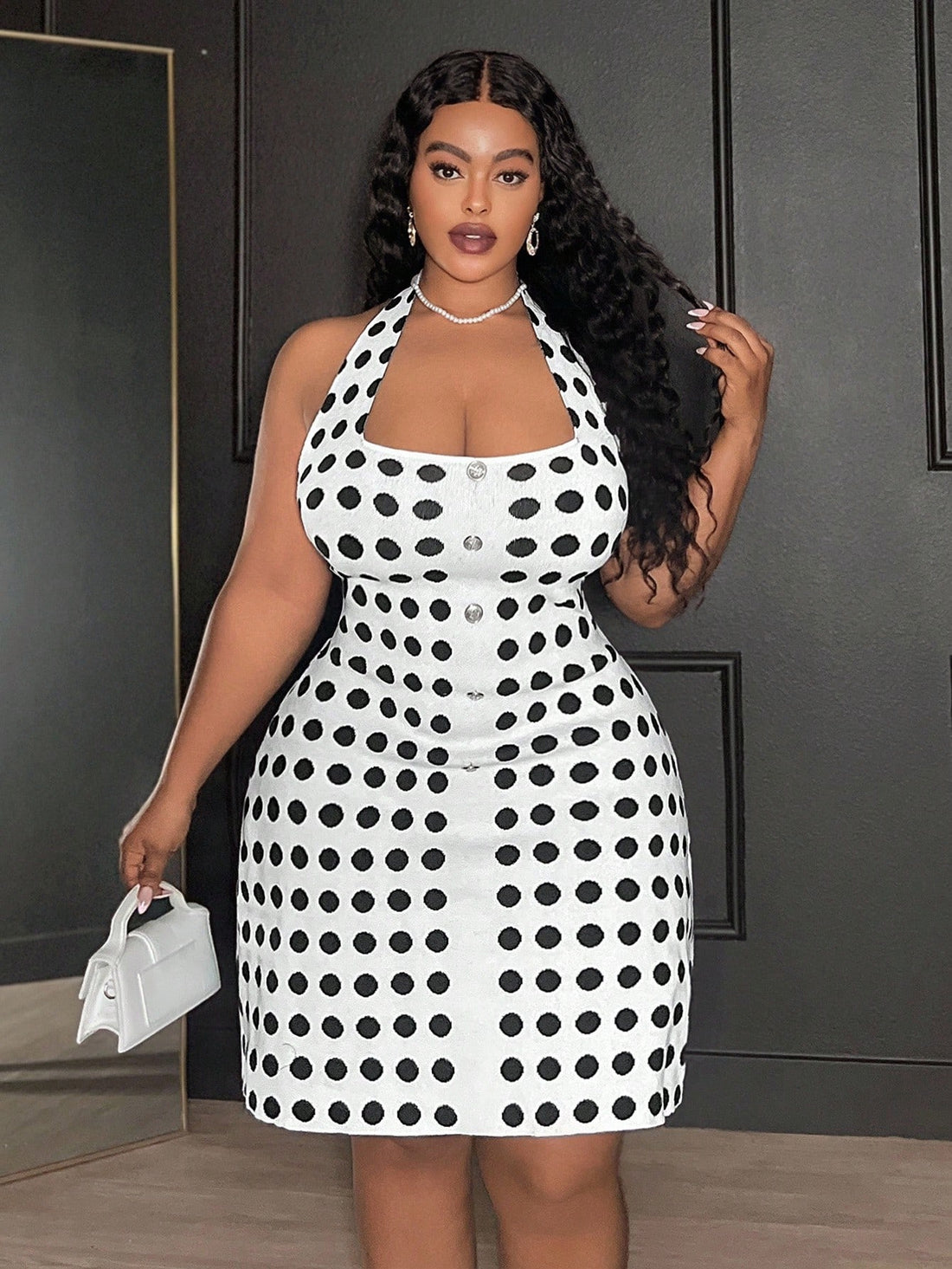 Step into retro charm with this chic Y2K-inspired polka dot mini dress. Its playful pattern and flattering cut make it ideal for autumn days, office hours, or lively parties. Lightweight yet cozy, it moves with you, adding a dash of vintage fun to your wardrobe. Dress it up or down and let your style do the talking.