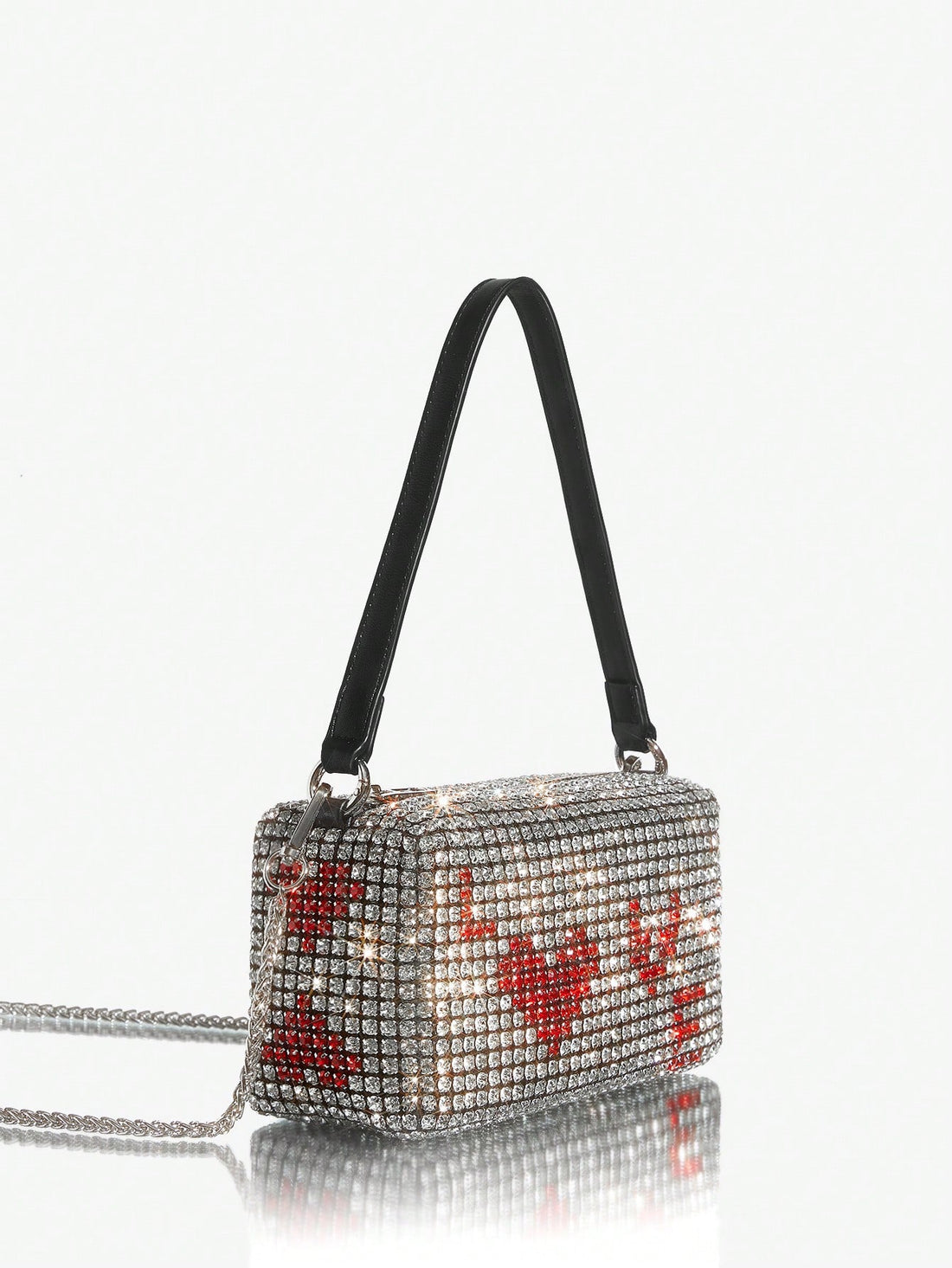 Carry your essentials in style with the Chic Y2K Diamond Love Evening Bag! Perfect for parties, prom, and date nights, this bag exudes elegance and sophistication. With its unique diamond-shaped design and stunning embellishments, this bag will surely turn heads and make you feel like the star of the night.
