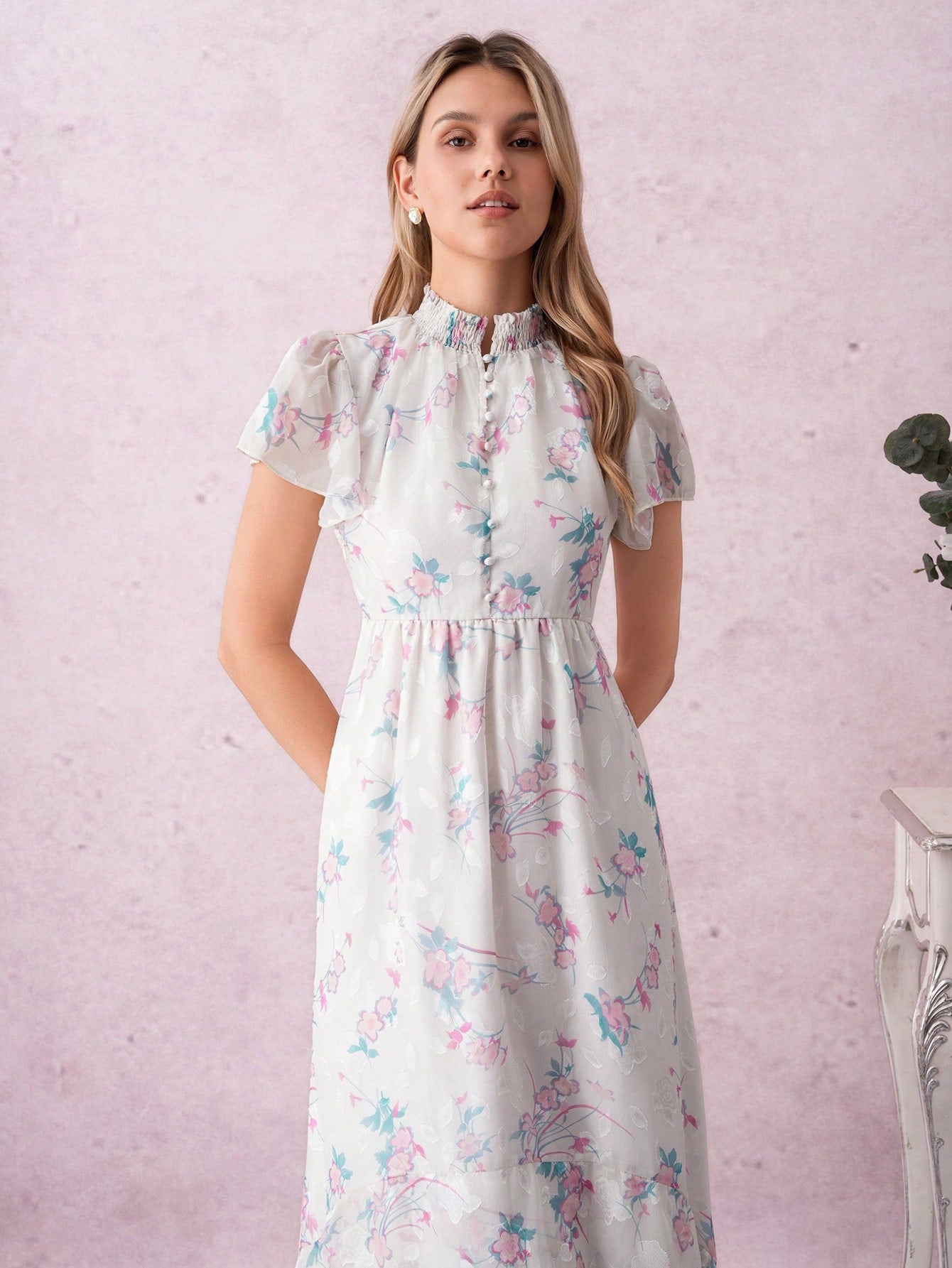 Brighten your day with this Chic Yellow Floral Print Dress! Featuring a flattering V-neck and a tie waist that hugs your curves just right, it flows beautifully for a carefree look. Perfect for everything from brunch dates to garden parties, it brings effortless elegance with a playful pop of sunshine. Slip into comfort and style that dances with every step.