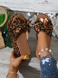 Introducing our Chic Yellow Leopard Print Wedge Sandals with Bow - perfect for those who want to add a touch of playfulness to their summer looks! The stylish leopard print adds a fun twist to any outfit, while the comfortable wedge heel provides a subtle lift. Say hello to your new go-to summer sandals!