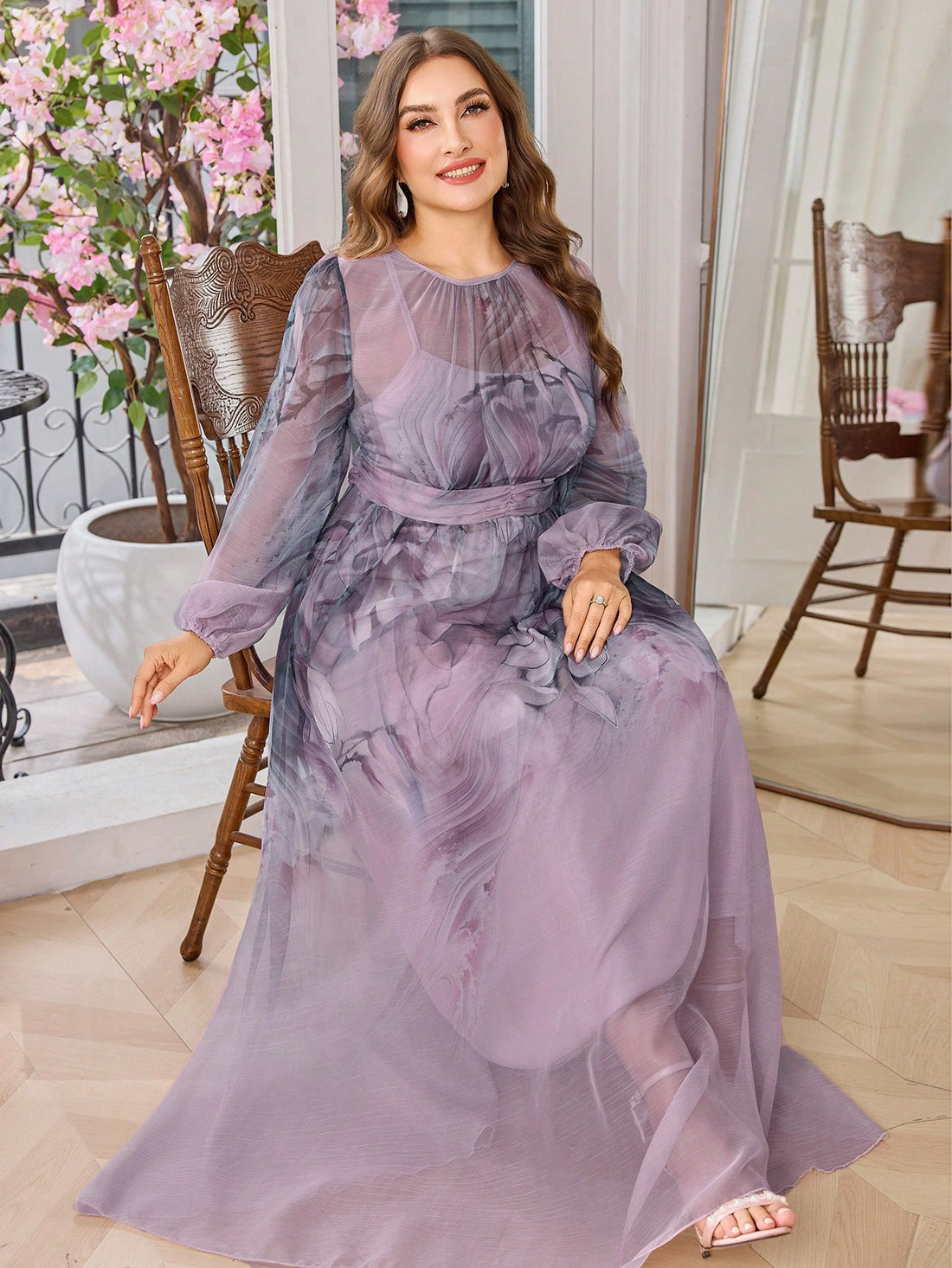 Step out in style with this playful long sleeve printed dress that promises effortless elegance. Its flattering fit hugs your curves while the vibrant print adds a fun twist to your wardrobe. Perfect for day-to-night occasions, this dress ensures you look chic with minimal effort.