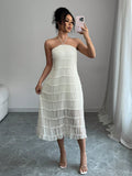 Show off your playful side with our Chic and Sassy Open Back Halter Neck Dress! This dress features a stylish open back design, a flattering halter neckline, and a flirty ruffle hem. Perfect for any occasion, this dress will have you looking effortlessly cool and chic.