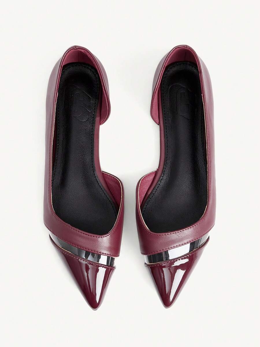 Elevate your everyday style with these sophisticated pointed-toe flats. Crafted from premium PU leather with a durable rubber sole, they deliver comfort and elegance for the office, special occasions, or casual outings. The classic silhouette and burgundy hue make them a versatile wardrobe essential that transitions seamlessly from work to weekend. Perfect for anyone seeking polished, understated sophistication.