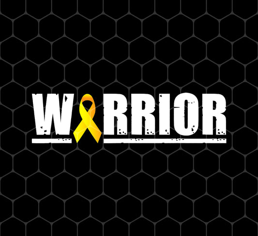 Childhood Cancer, Warrior Pediatric, Golden Awareness, Png For Shirts, Png Sublimation