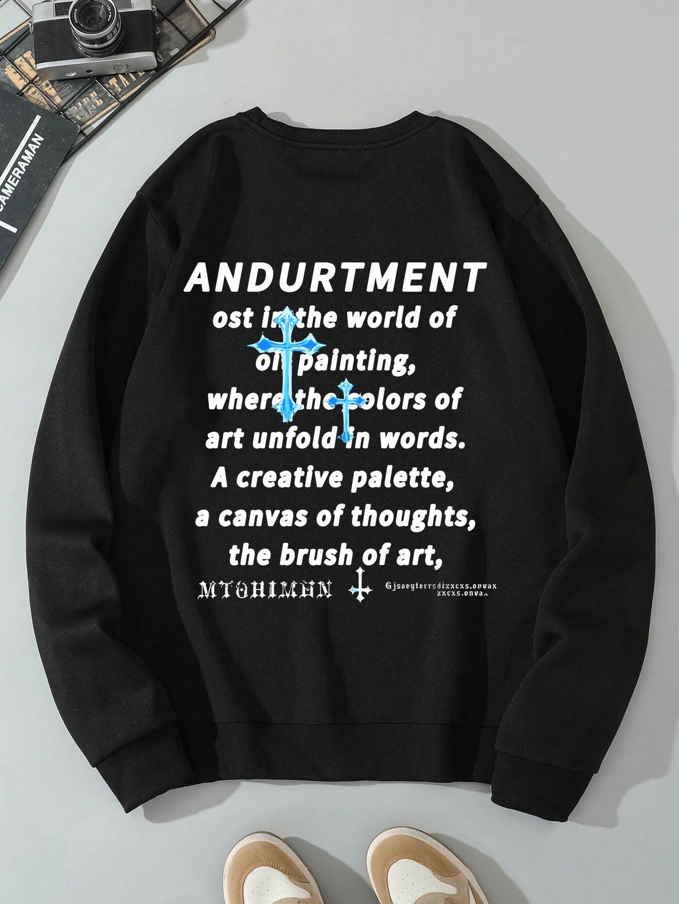 Add some chill vibes to your wardrobe with this men's slogan printed pullover sweatshirt. Made with comfort in mind, this sweatshirt features a playful slogan that is perfect for those who don't take themselves too seriously. Stay cozy and spread good vibes with this unique sweatshirt!