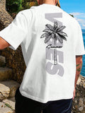 Get into the summer spirit with our Chill Vibes Only Men's Summer Palm Tree Graphic Tee. Stay cool and relaxed with the laid-back vibes of this graphic tee. Perfect for any casual occasion, this tee will become your go-to for summer adventures.