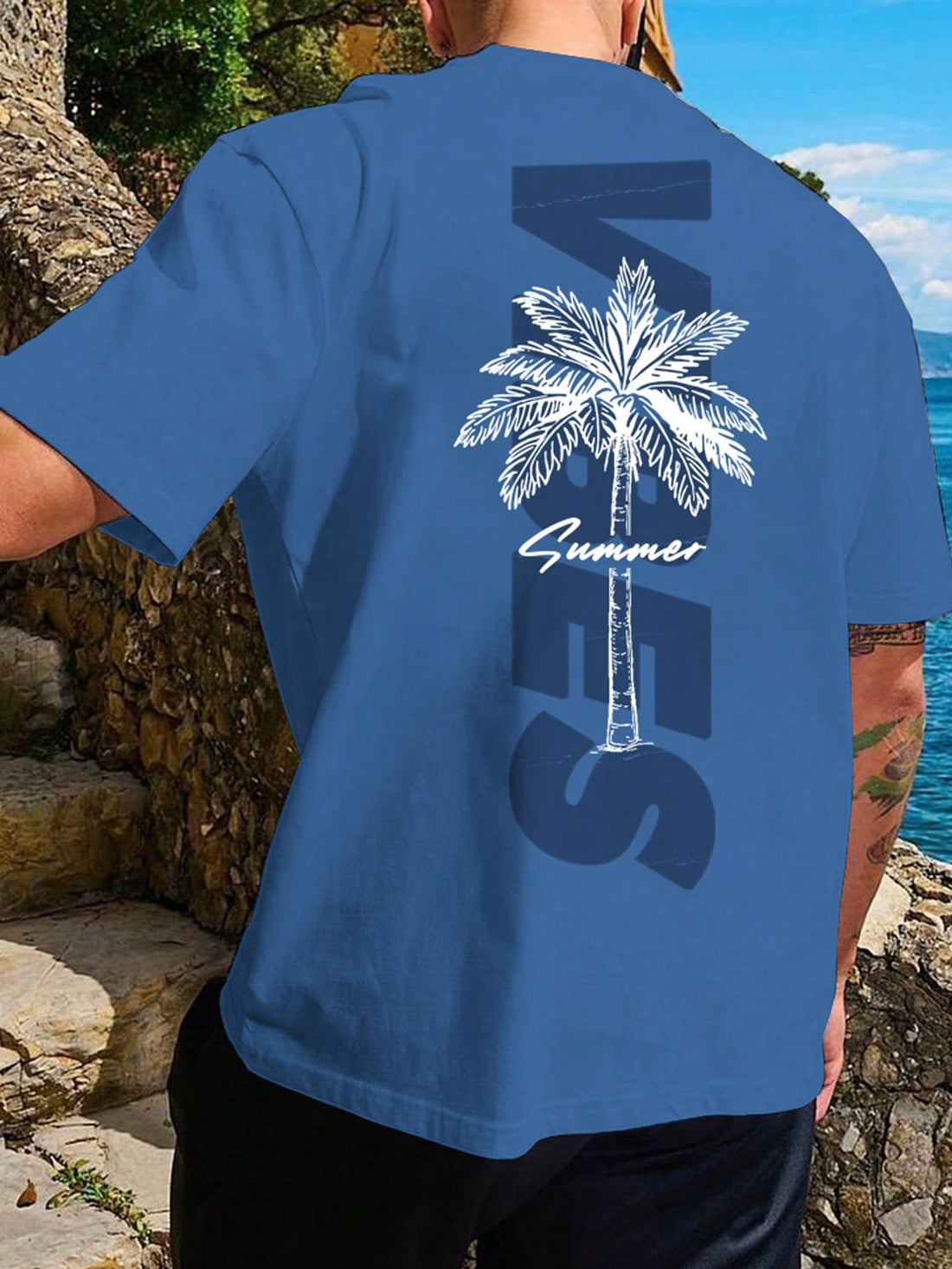 Kick back in style with our Chillmode Coconut Tree Graphic Tee! This laid-back men's t-shirt brings vacation vibes to your everyday wardrobe. The eye-catching palm design says "I'm mentally at the beach" even when you're just running errands. Soft fabric and a relaxed fit make this the shirt you'll reach for when the sun's out and the only thing on your agenda is chilling.