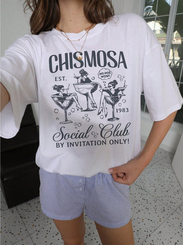 Join the Chismosa Social Club and show off your love for Mexican fashion with this quirky, funny tee. Perfect for Latina chisme enthusiasts, this shirt is a must-have for any fashionista. Make a statement and embrace your chismosa side with this unique t-shirt!