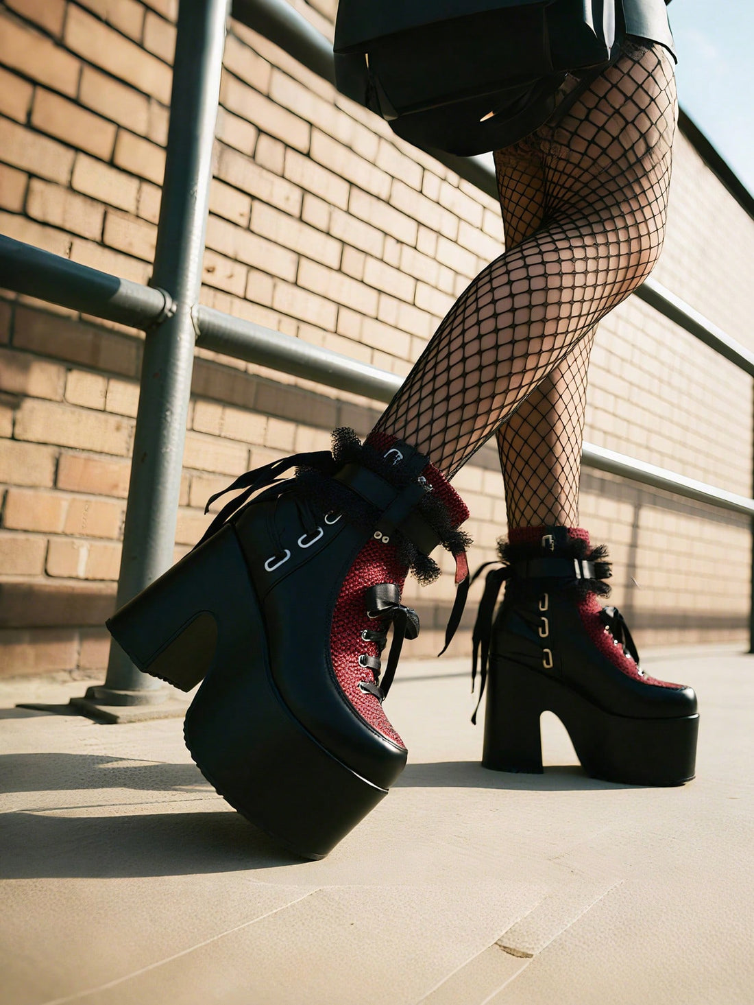 Step up your style game with these Chunky Platform Ankle Boots—where goth meets punk with a playful twist! Featuring bold lace-up fronts and a handy side zipper for easy on and off, these boots add height and attitude to any outfit. Perfect for turning heads and dancing the night away, they bring edgy flair and comfort together in one fierce package.
