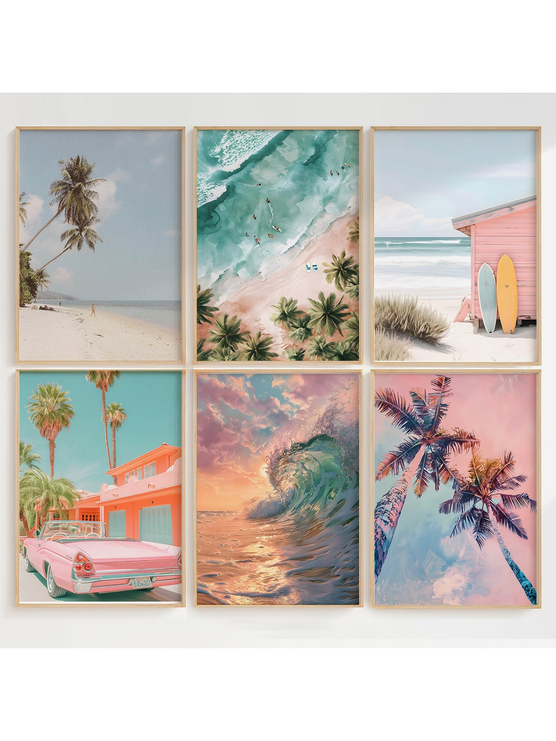 Transform your space into a coastal paradise with our 6-piece unframed canvas set! These vibrant sea scenery prints bring the beach vibes right to your walls without the sand in your shoes. Perfect for creating that vacation feeling year-round, each piece captures the magic of shoreline bliss. Mix, match, and arrange them to make waves in any room's decor!