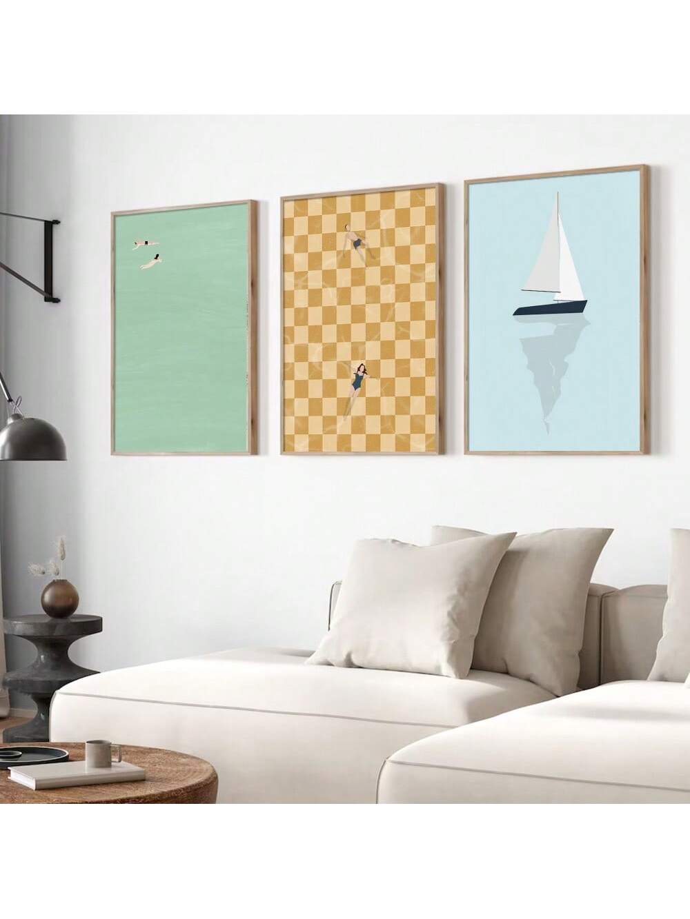 Get into the summer mood with our Coastal Bliss set of 3 minimalist wall art prints featuring tiny swimmers! These fun and playful prints will bring a touch of quirkiness to your space and add a splash of summer vibes. Perfect for anyone looking to add some unique beachy decor to their home.